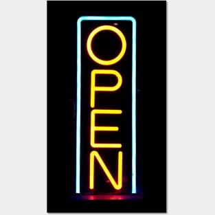 OPEN NEON Posters and Art